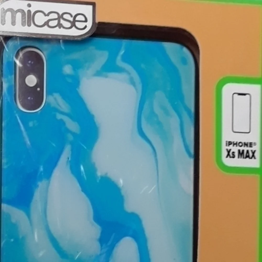 Tempered Glass iPhone XS MAX Cloudy Oil Spill Case